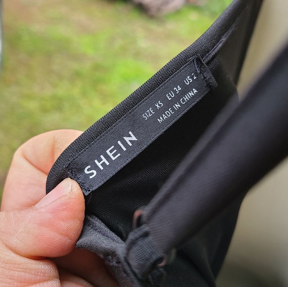 Black Women's Small Strap Jumpsuit - Picture 5 of 5